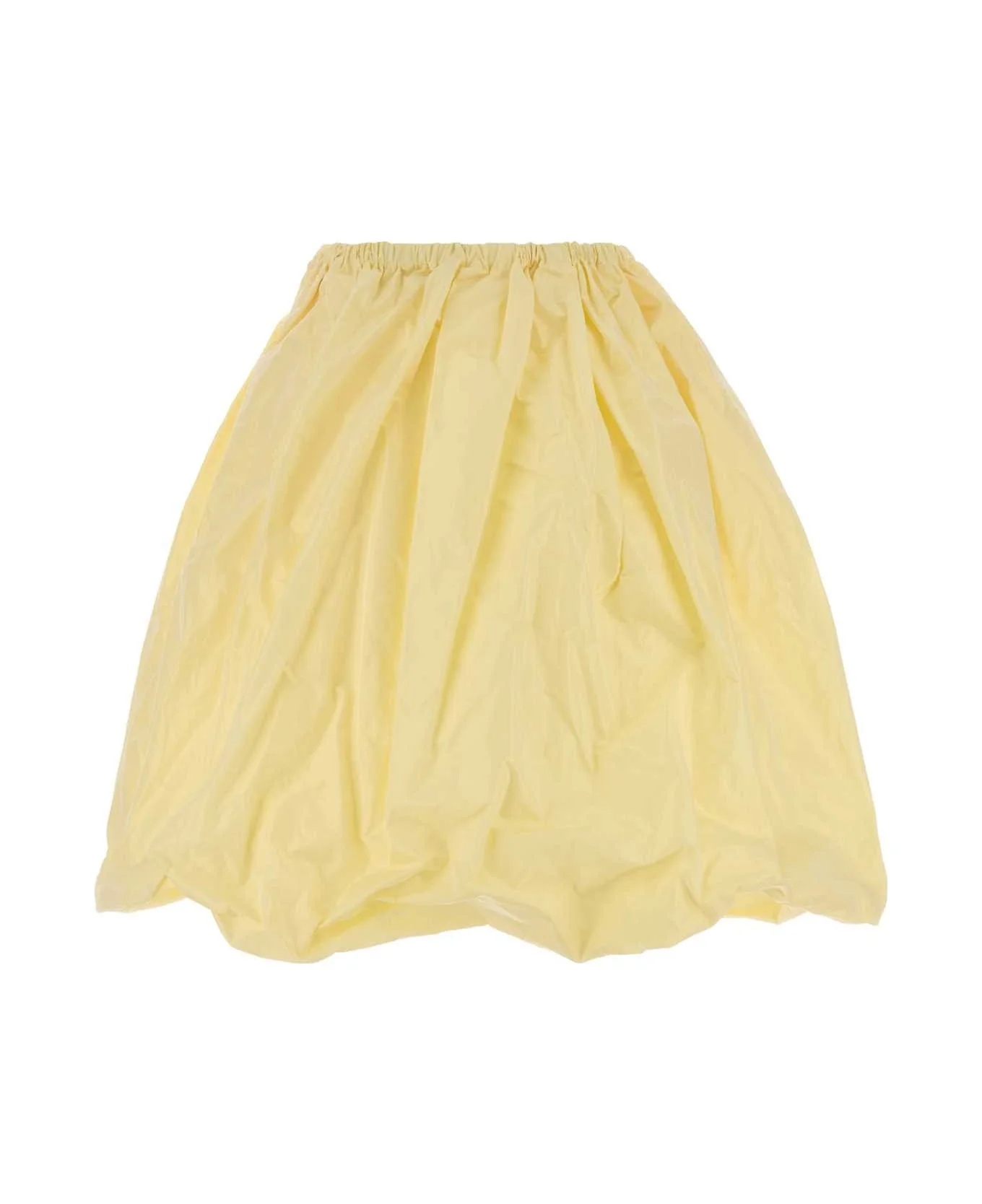 Cream Taffeta Skirt - 1