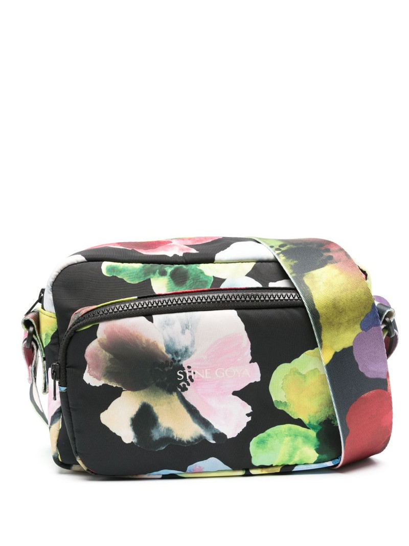 floral-print cross body bag 1