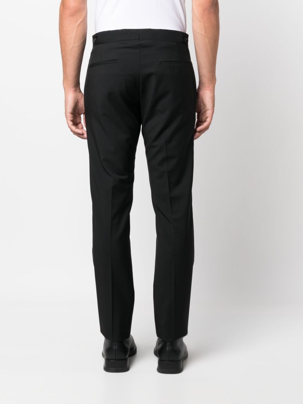 slim-cut tailored trousers - 4