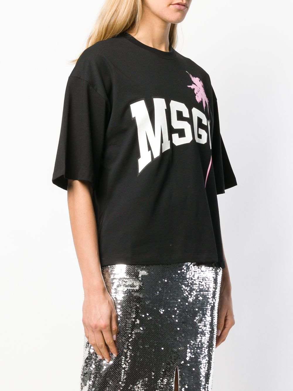 logo palm tree T-shirt - 3