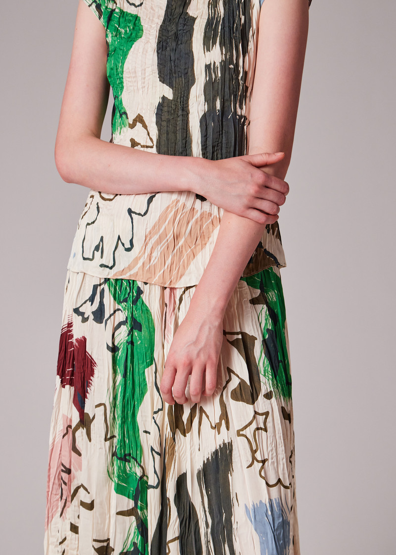 Women's 'Painters' Pleated Top 6