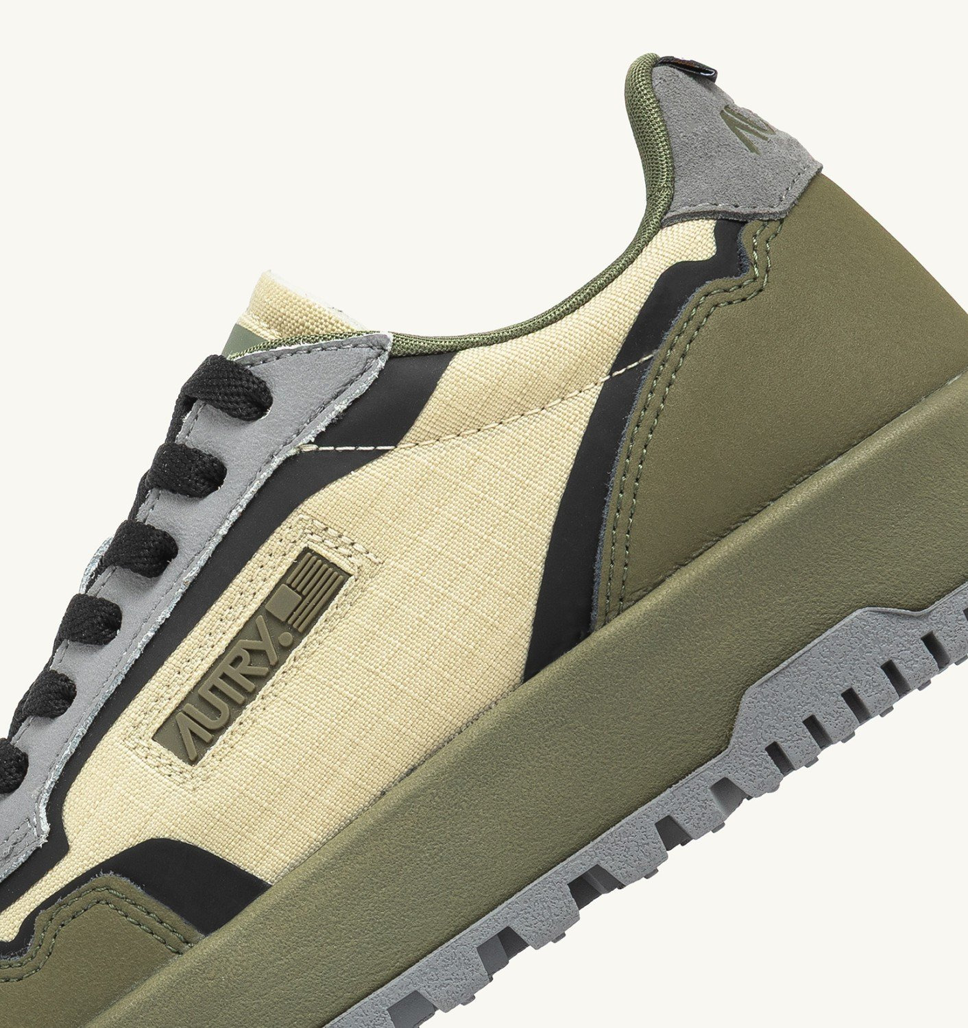 WILDPACE LOW SNEAKERS IN RIPSTOP NYLON AND LEATHER COLOR CASTLE WALL AND TITANIUM - 7