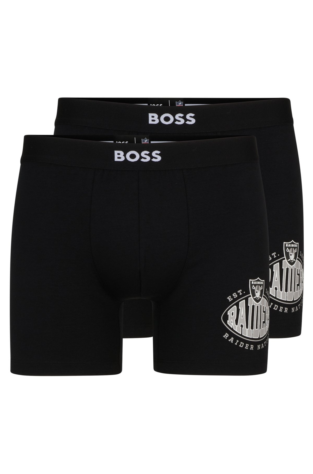BOSS X NFL TWO-PACK OF BOXER BRIEFS WITH COLLABORATIVE BRANDING - 1