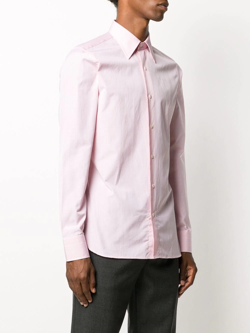 checked cotton shirt - 3