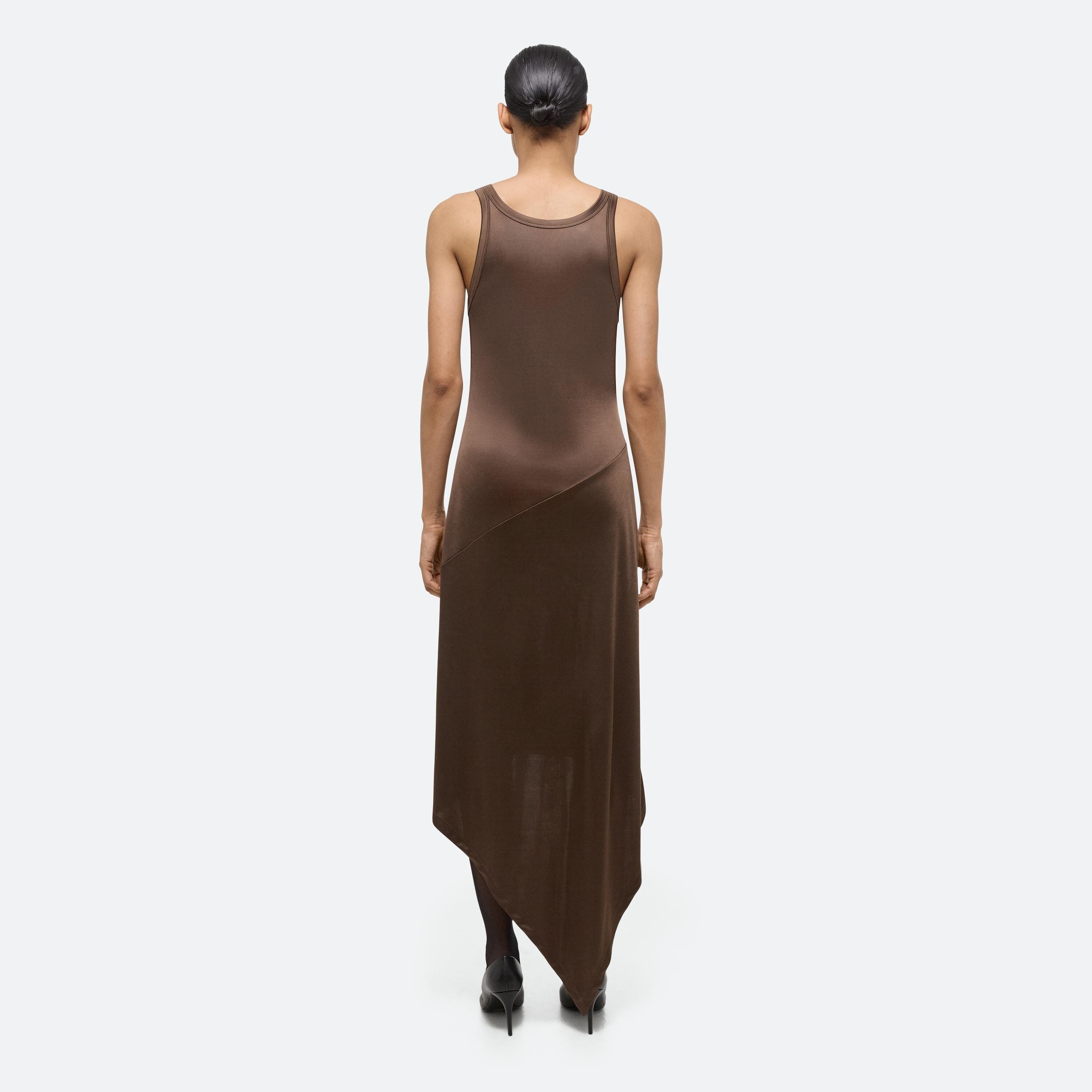 JERSEY SCARF HEM TANK DRESS - 4