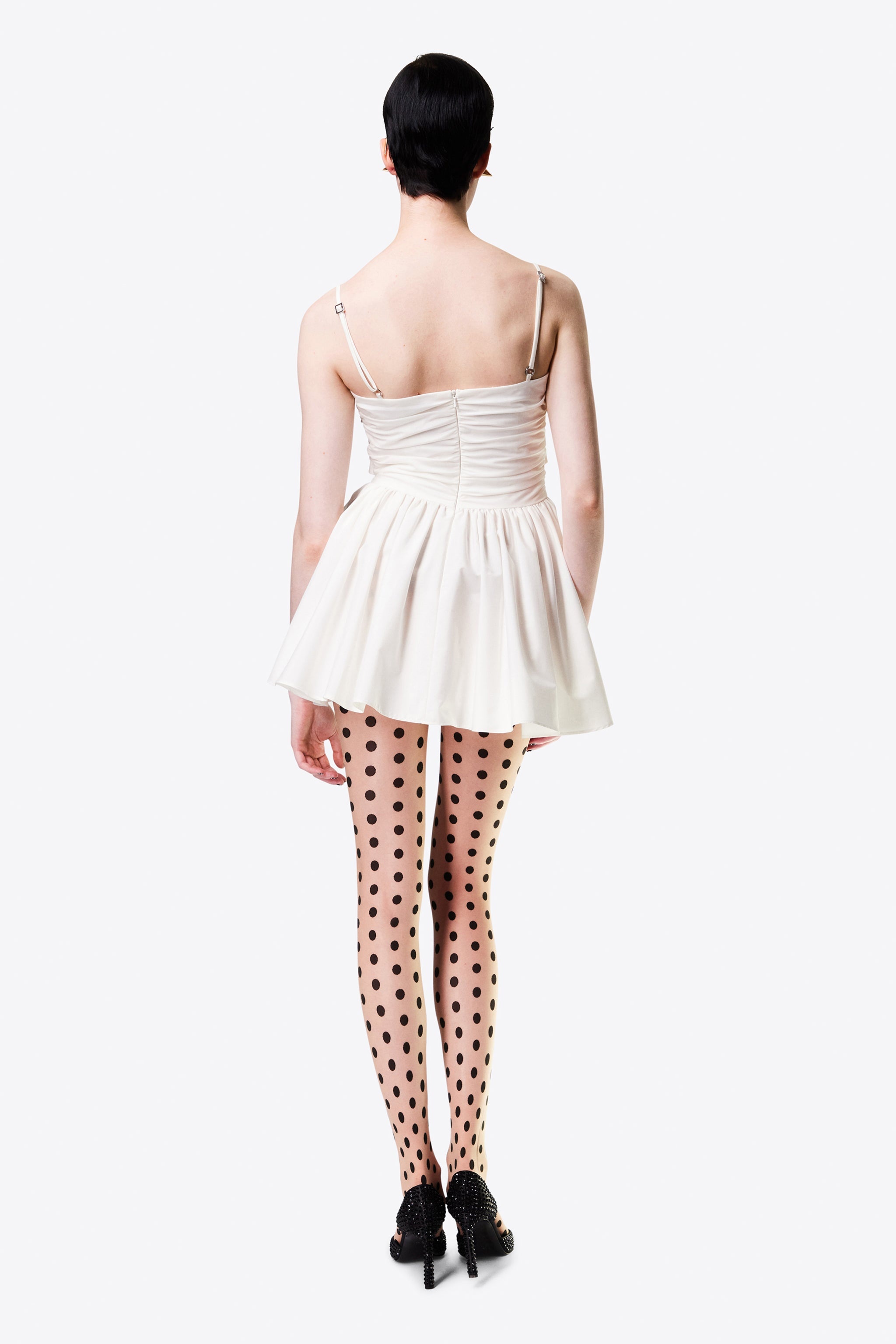 STAR CUTOUT POPLIN MINI DRESS - 5