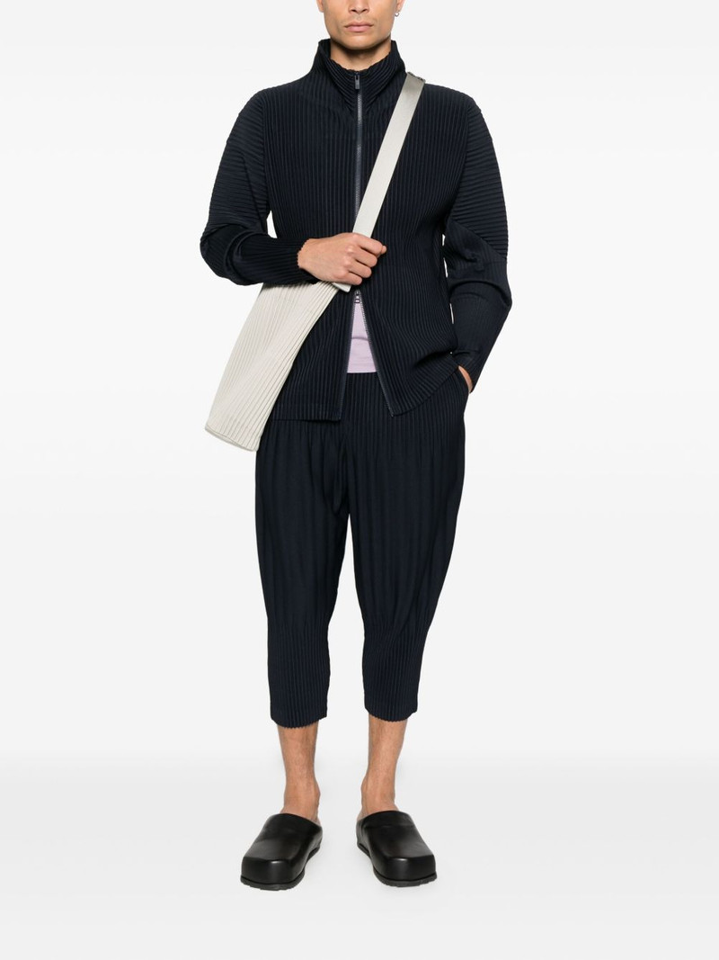 ISSEY MIYAKE zip pleated jacket outlook