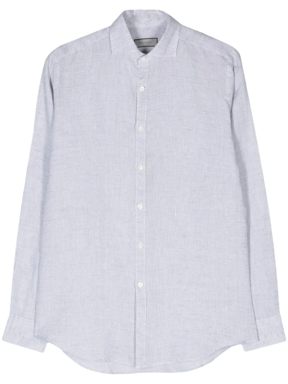 long-sleeve linen shirt - 1