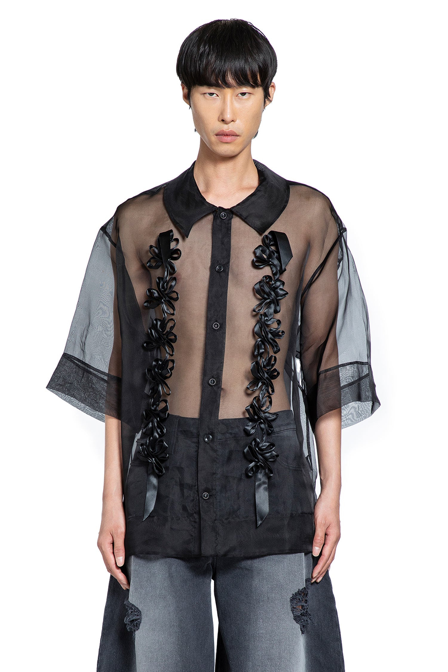 Ribbon Daisy Chain Boxy Shirt - 1