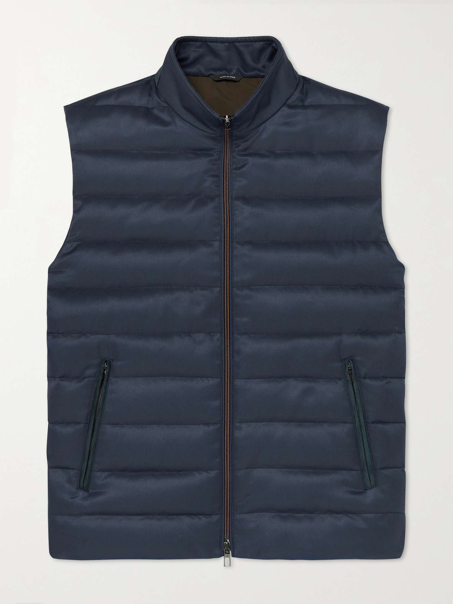 Gateway Rain System Quilted Silk-Twill Down Gilet - 1