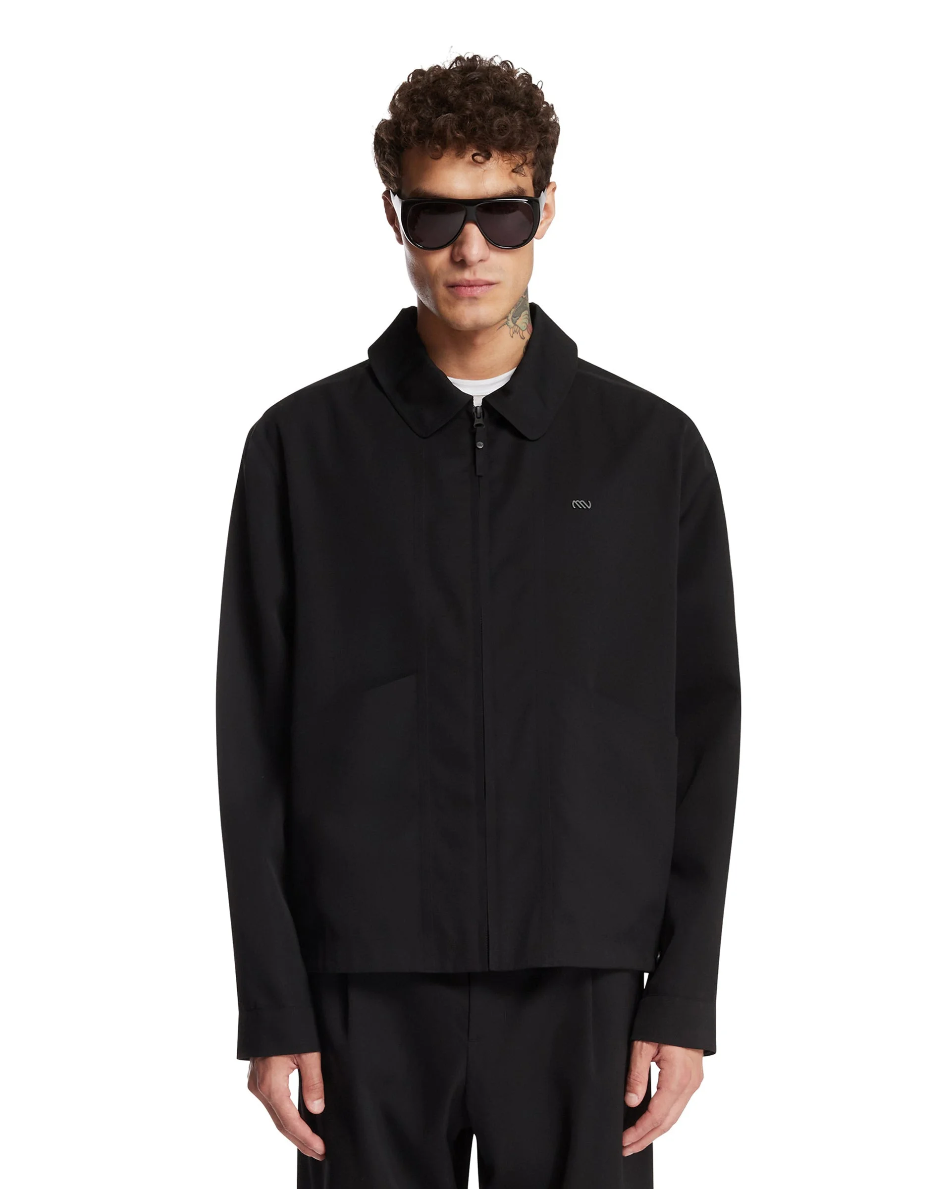 Black Wool Jacket - 1