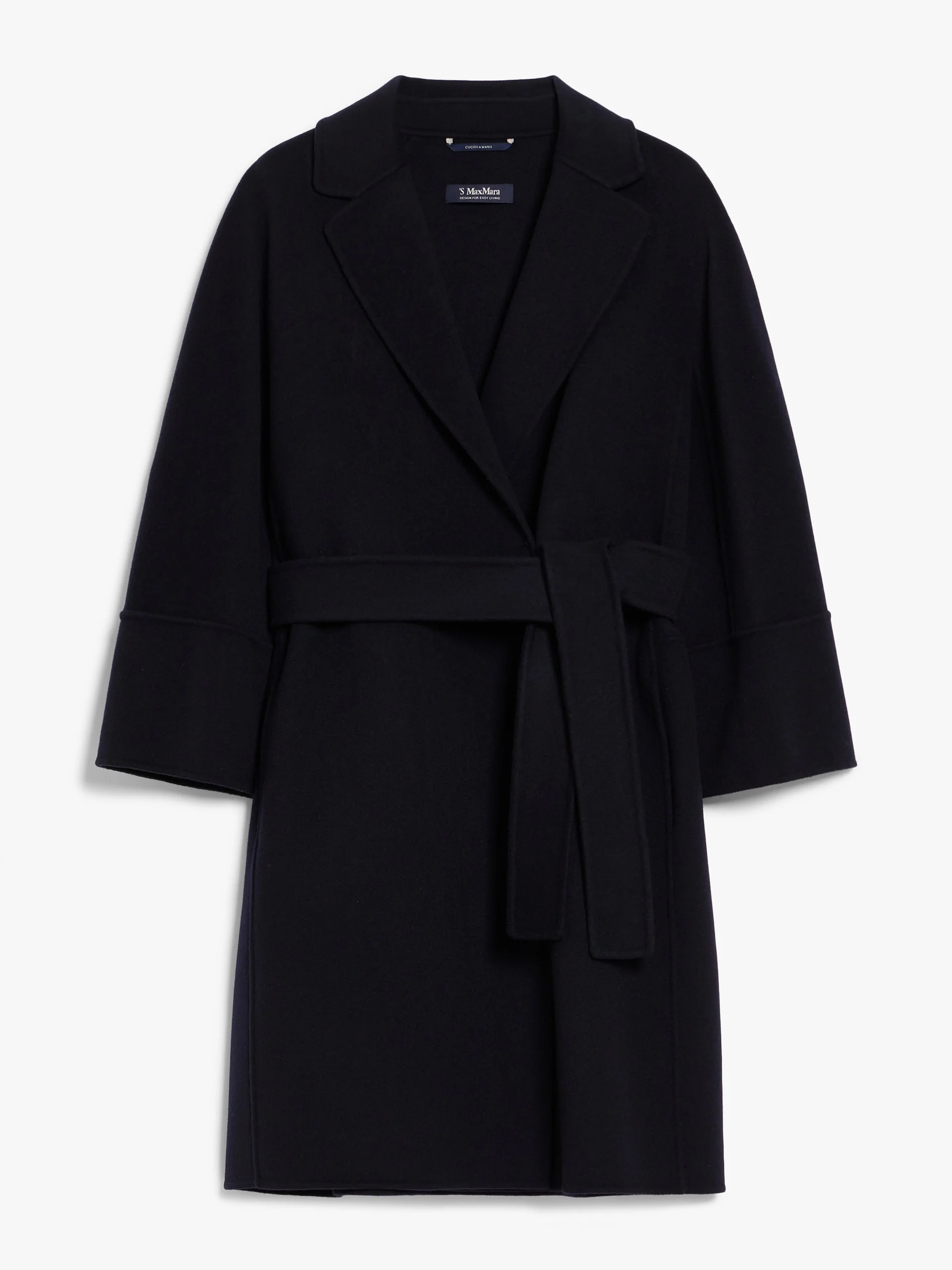 ARONA Short double-faced wool coat - 1