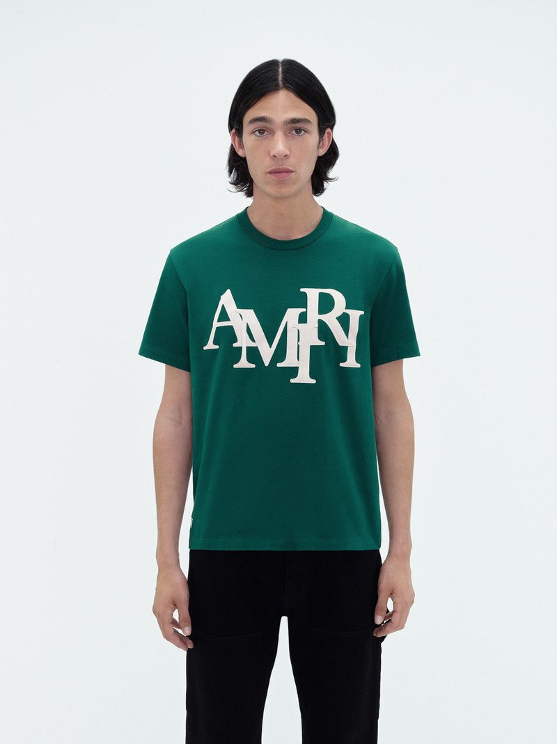 AMIRI STAGGERED LOGO TEE 3