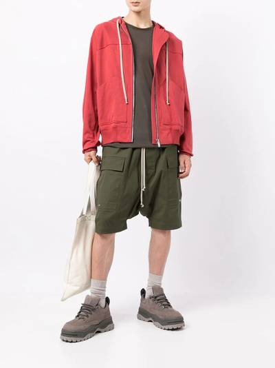 Rick Owens classic zipped hoodie outlook