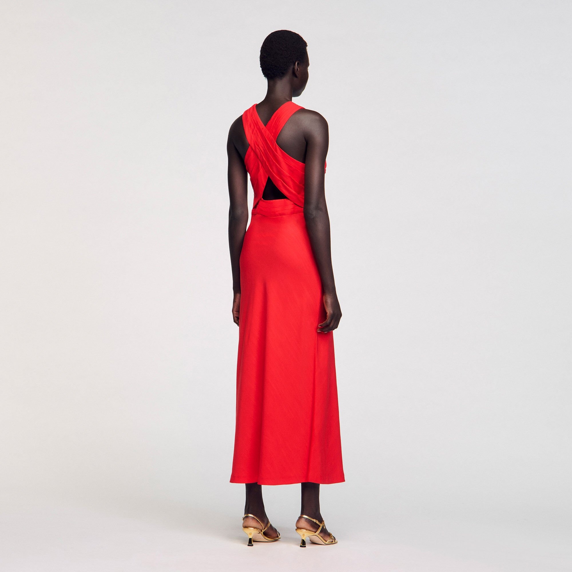 MAXI WRAPAROUND DRESS - 5