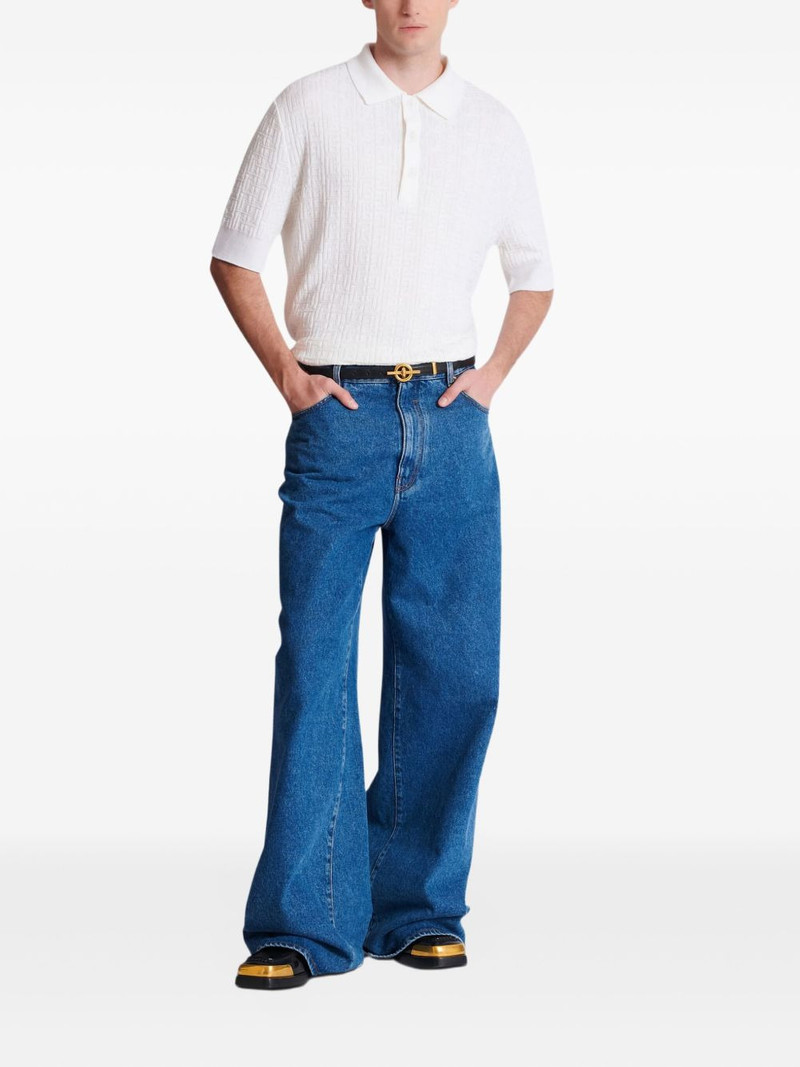 Balmain PB-monogram polo shirt outlook