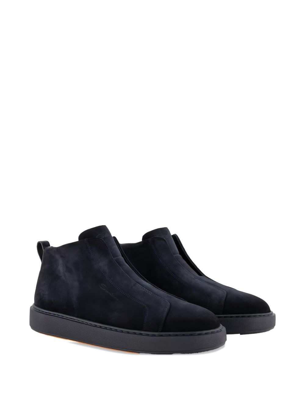 suede slip-on boots - 2