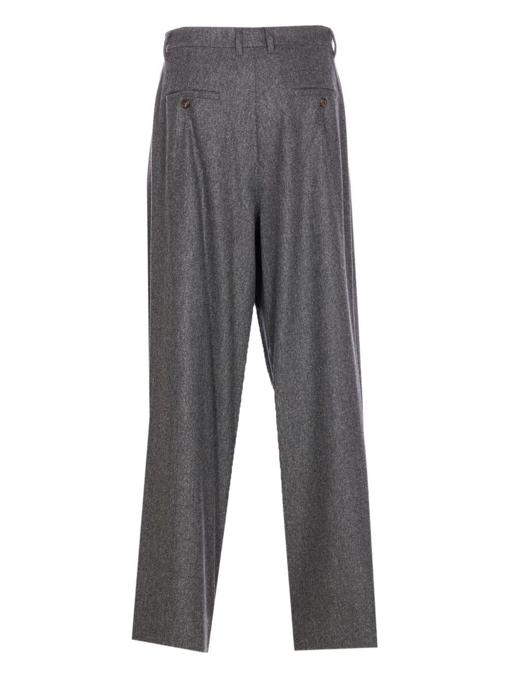 pleated-front wool tailored trousers - 2