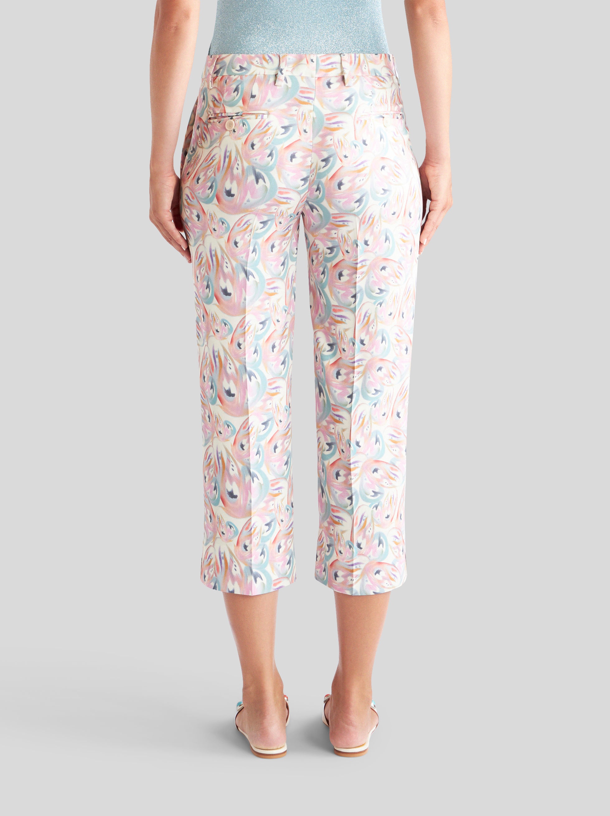 TROUSERS WITH MICRO BUTTERFLY PATTERN - 4