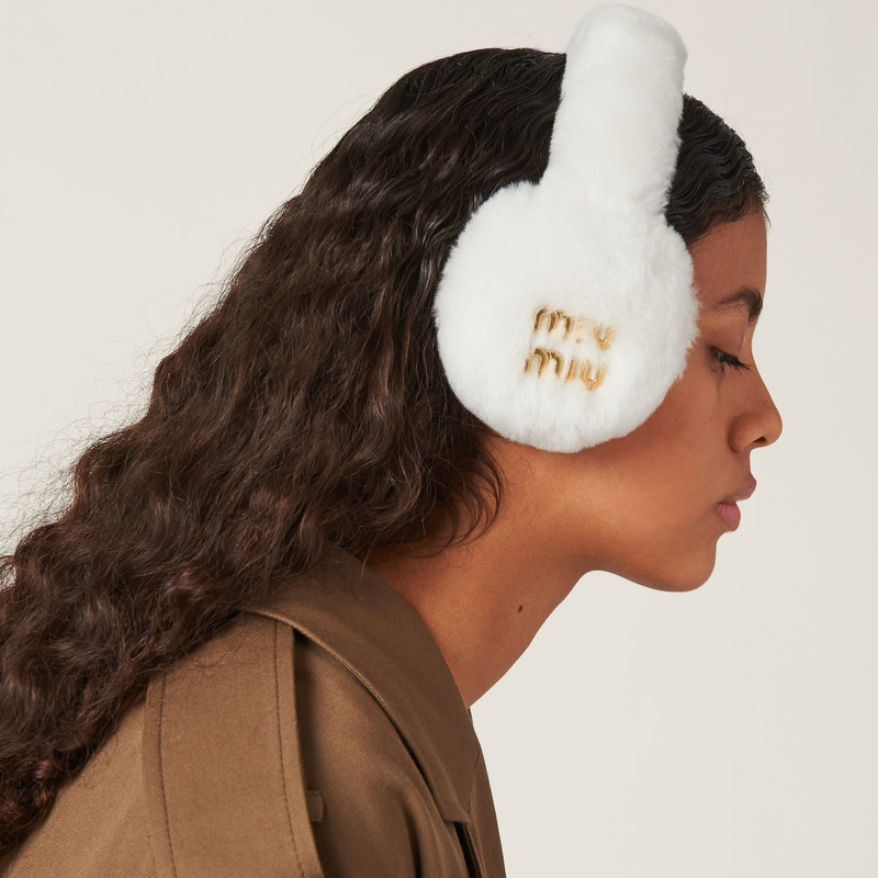 Faux shearling earmuffs 1