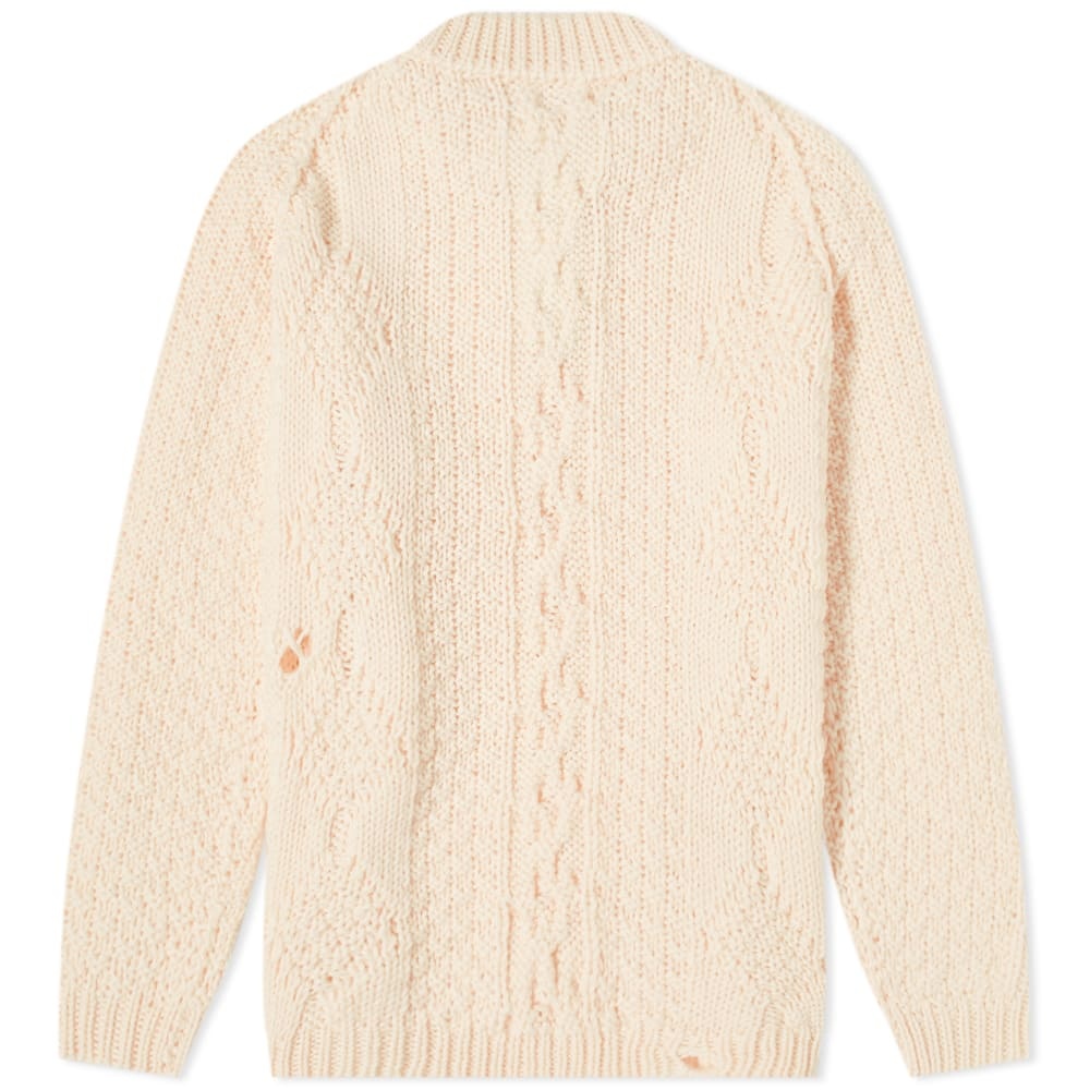 Maison Margiela Distressed Aran Crew Knit - 2