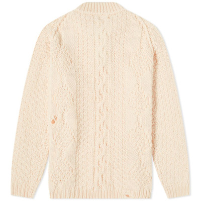 Maison Margiela Maison Margiela Distressed Aran Crew Knit outlook