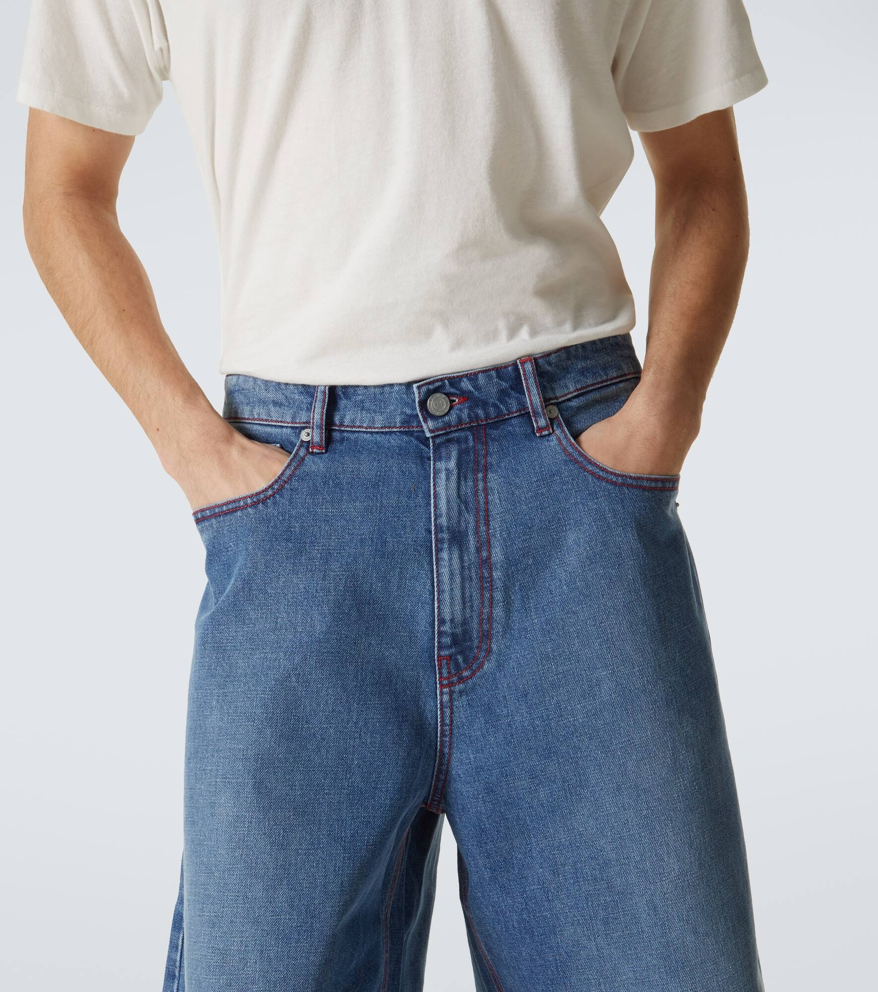 Indiana denim Bermuda shorts - 5