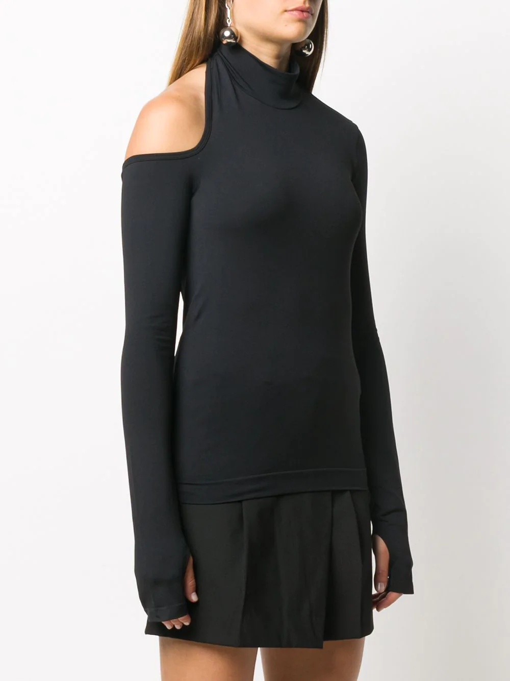 cut-out shoulder jumper - 3