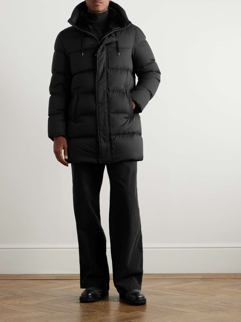 Herno Quilted Twill Down Hooded Jacket outlook