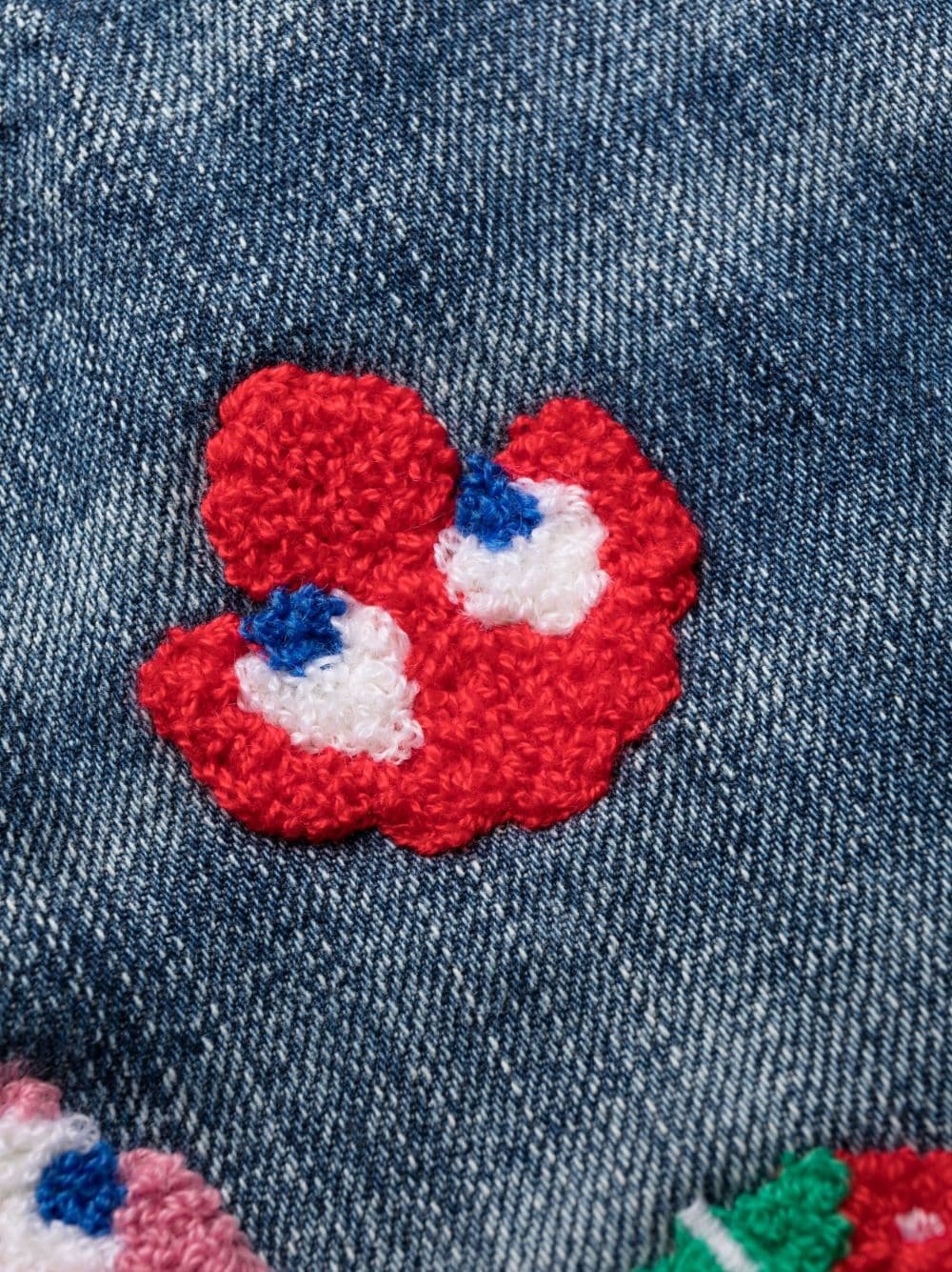 patch-detail denim jeans - 5