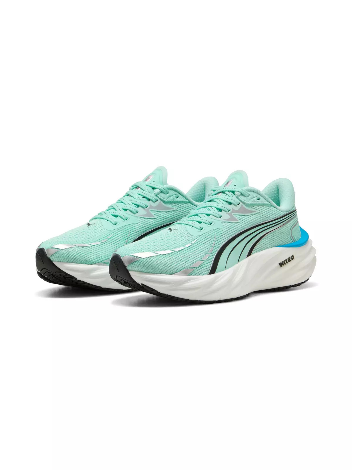 PUMA Velocity NITRO 4 "Mint Melt/Speed Blue" Women's Running Shoe - 3