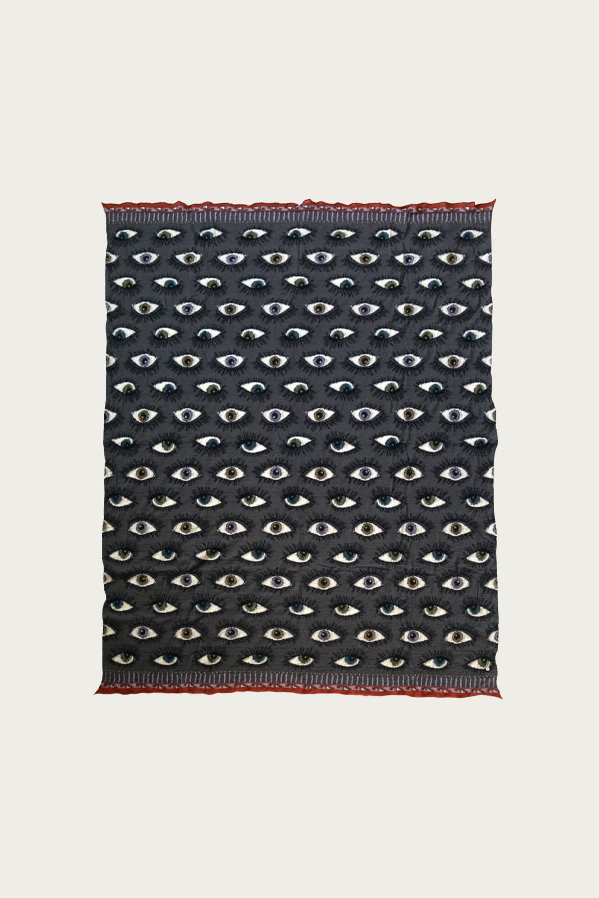 Fulling Wool Blanket SPEAKEASY (Colorful) - Charcoal - 1