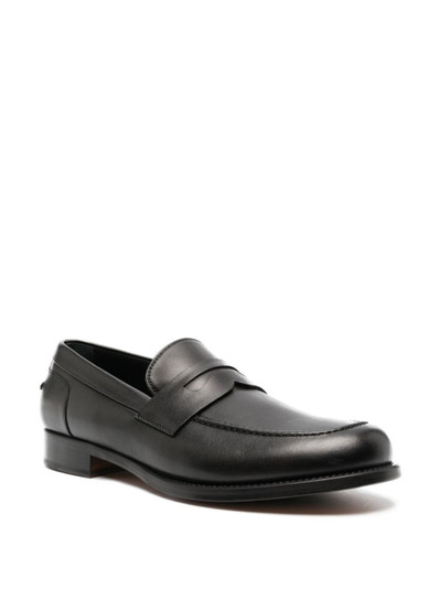 Canali calf leather loafers outlook
