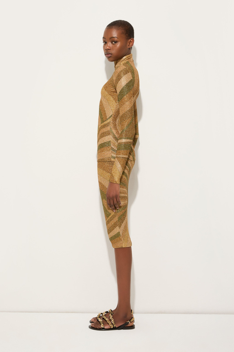 IRIDE PRINT LAMÉ JERSEY TOP 3