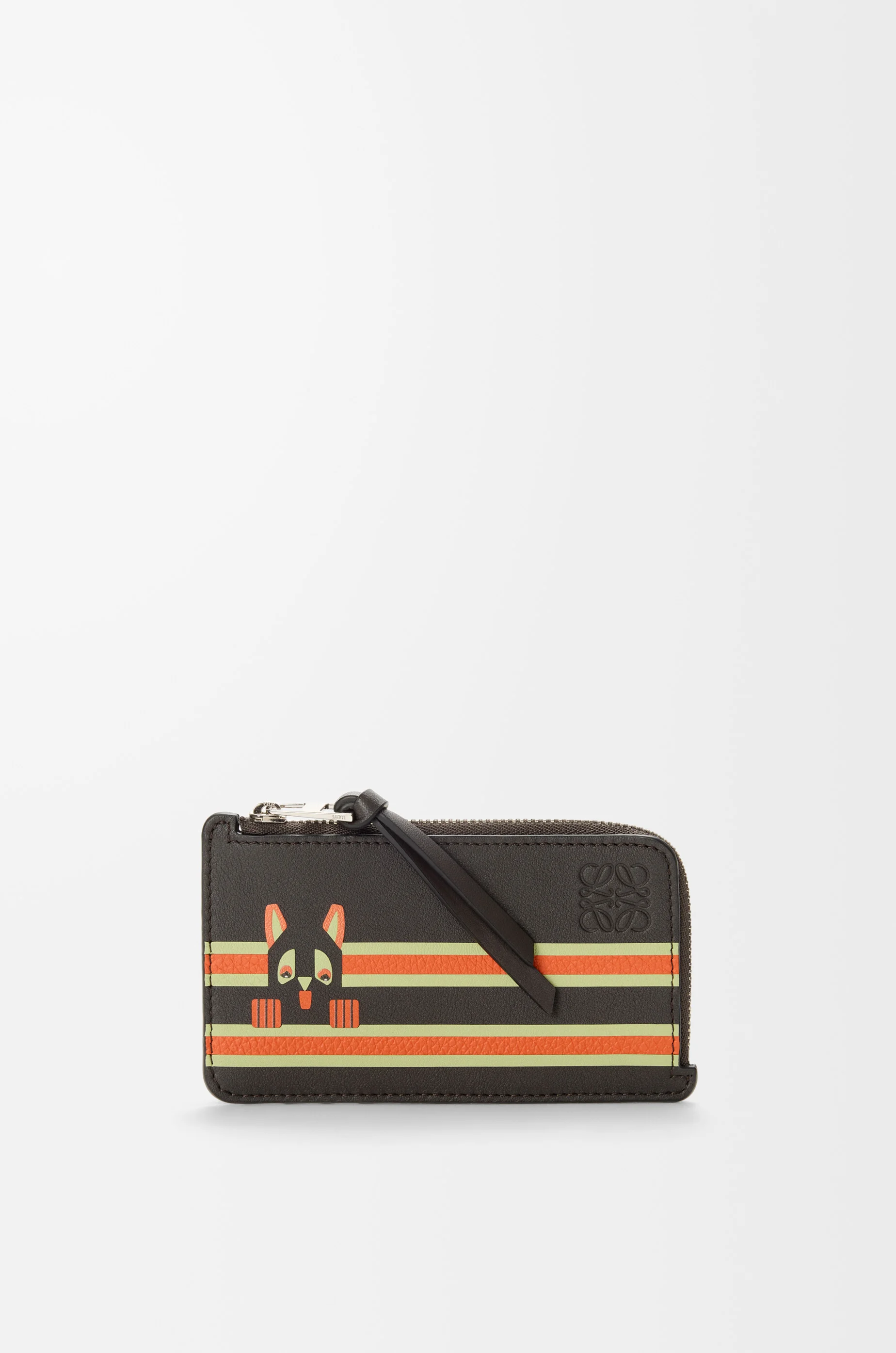 Futurist Cat coin cardholder in classic calfskin - 1