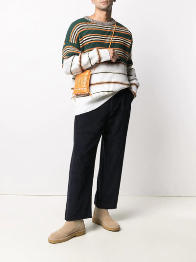 Loewe logo-patch straight-leg trousers outlook