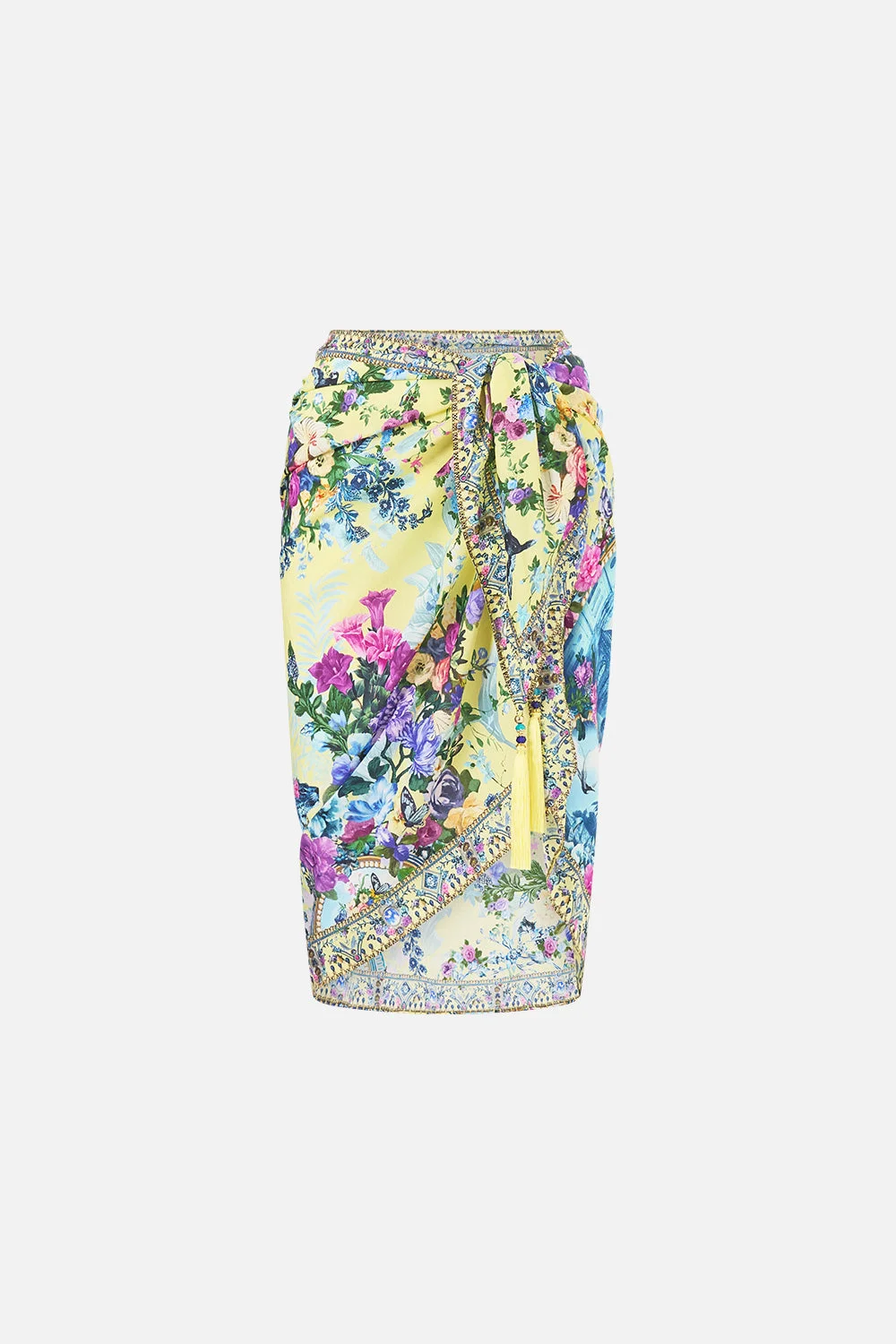 WOVEN SHORT SARONG W TASSELS CHINOISERIE CHILD - 1