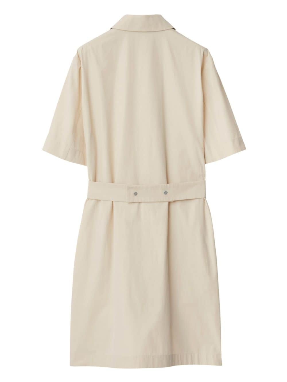 short-sleeve shirt dress - 6