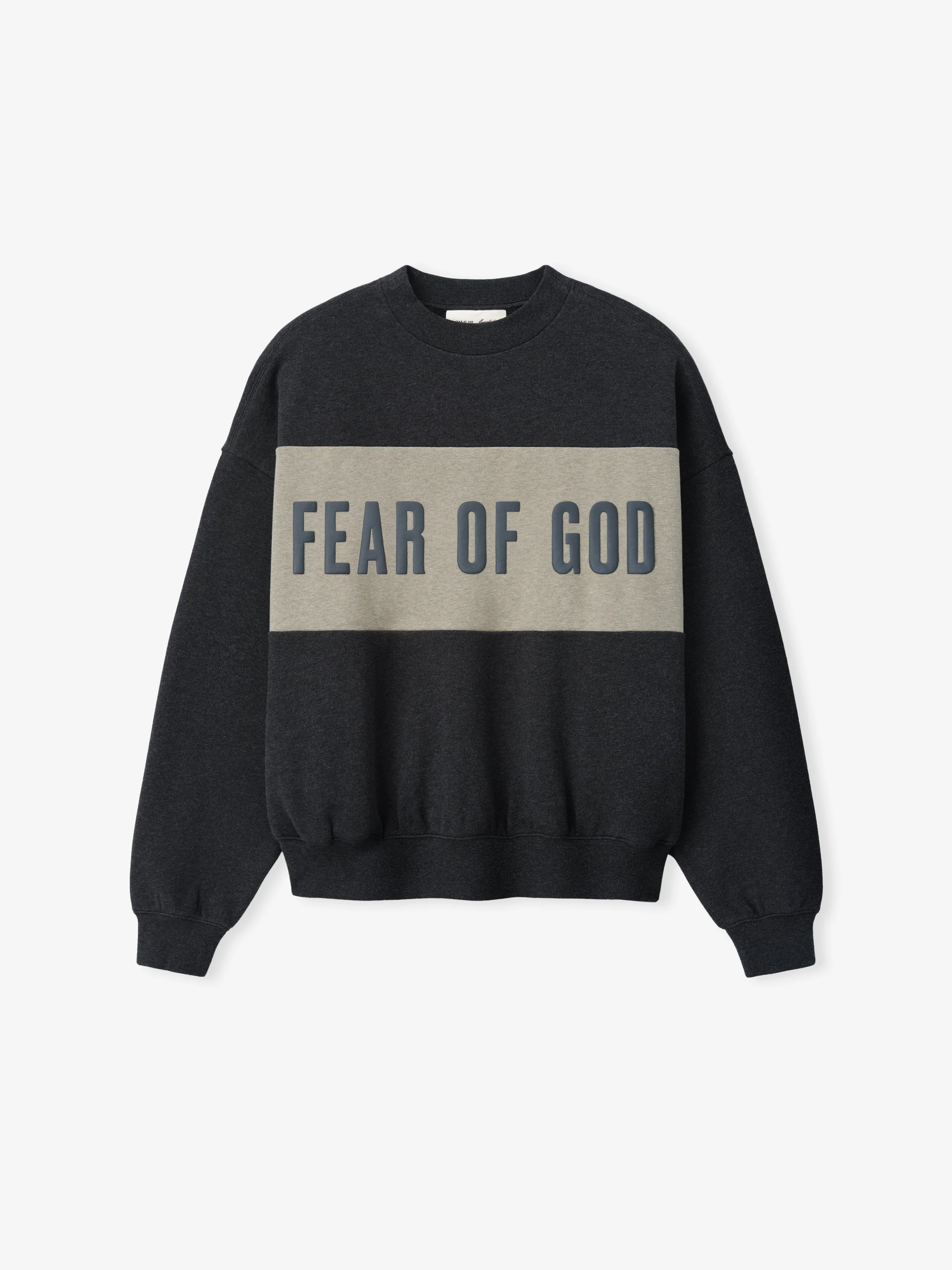 Cropped Relaxed Panelled Sweatshirt - 1