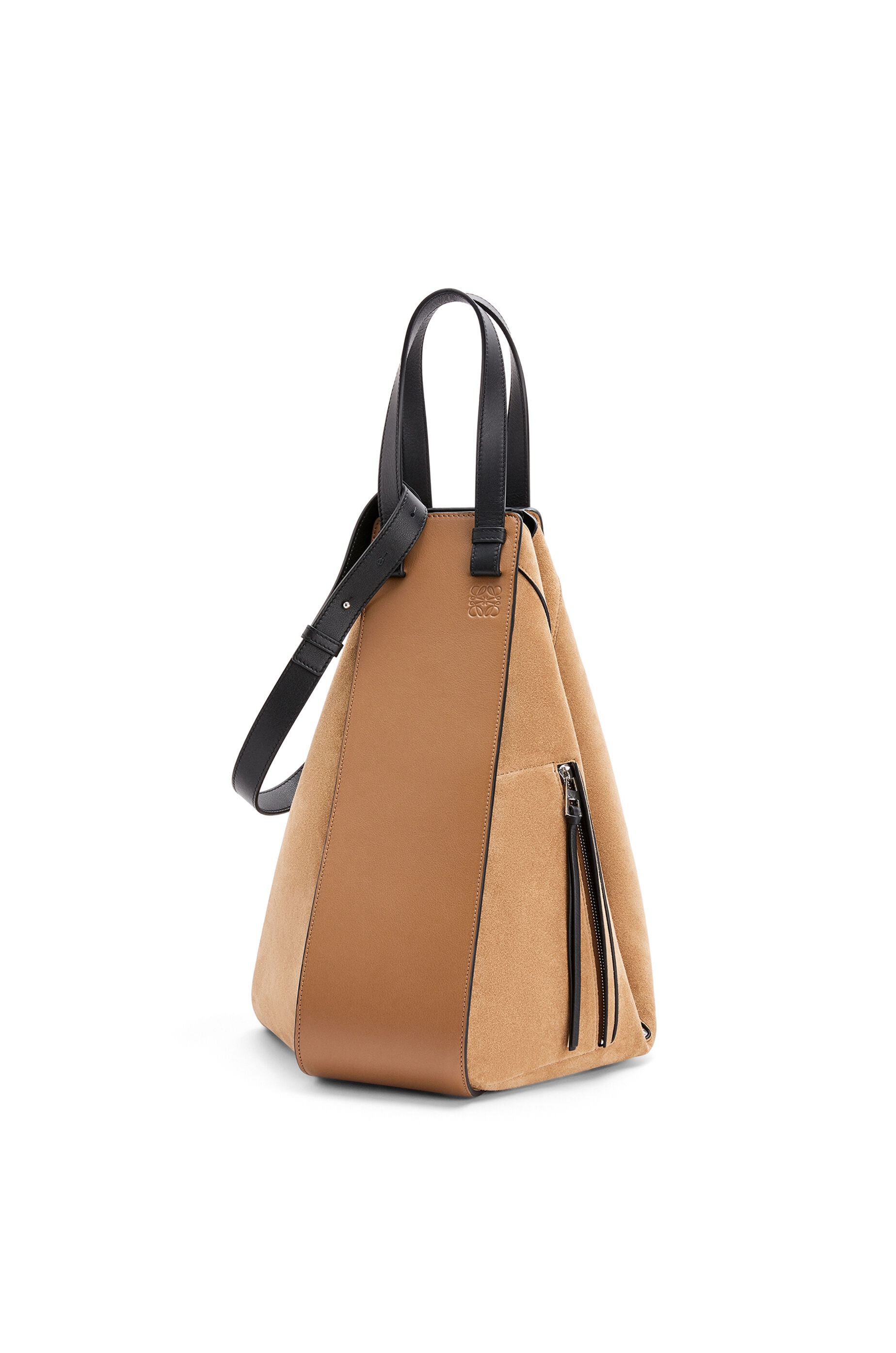 Hammock tote bag in calfskin and suede - 3