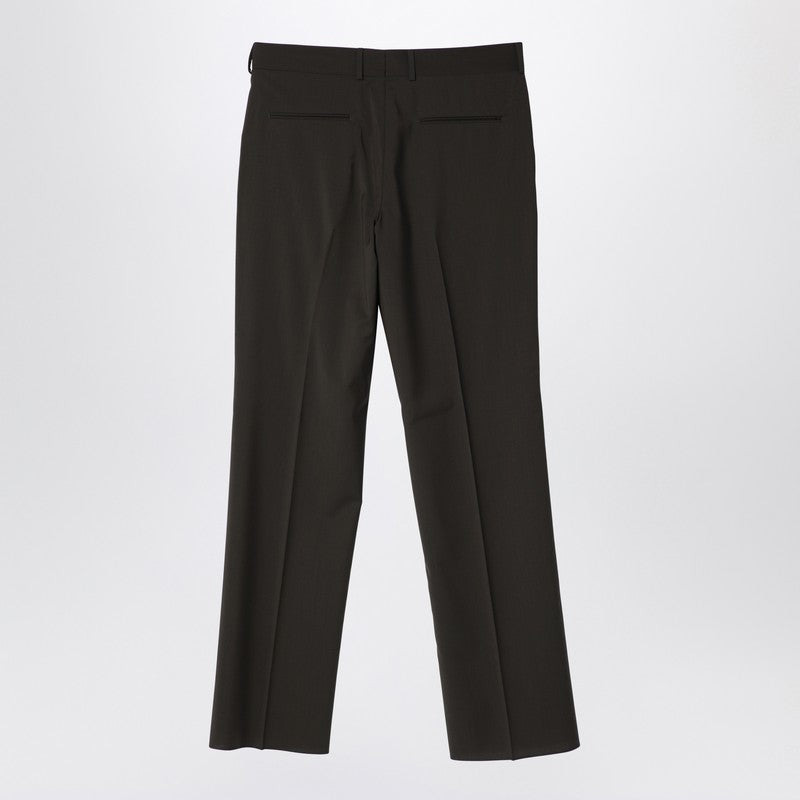 Fendi Dark Green Wool Trousers Men - 2