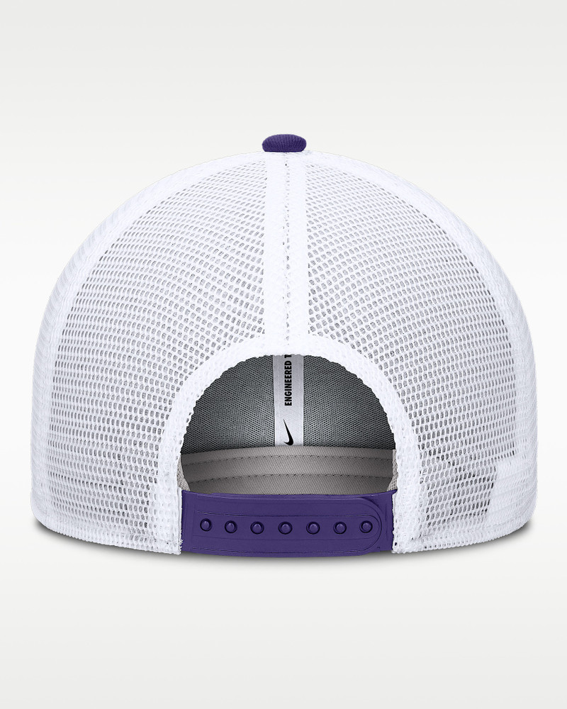 Nike LSU Primetime Rise Men's Nike Dri-FIT College Trucker Adjustable Hat outlook