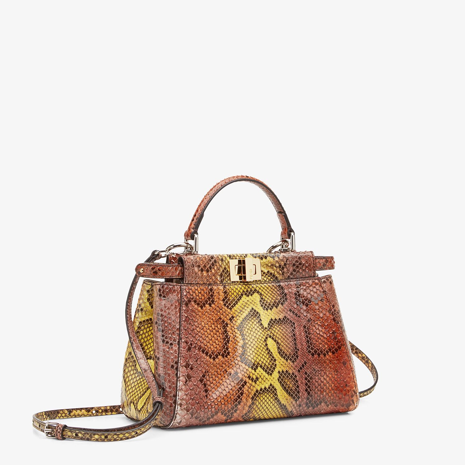 Brown python handbag - 2