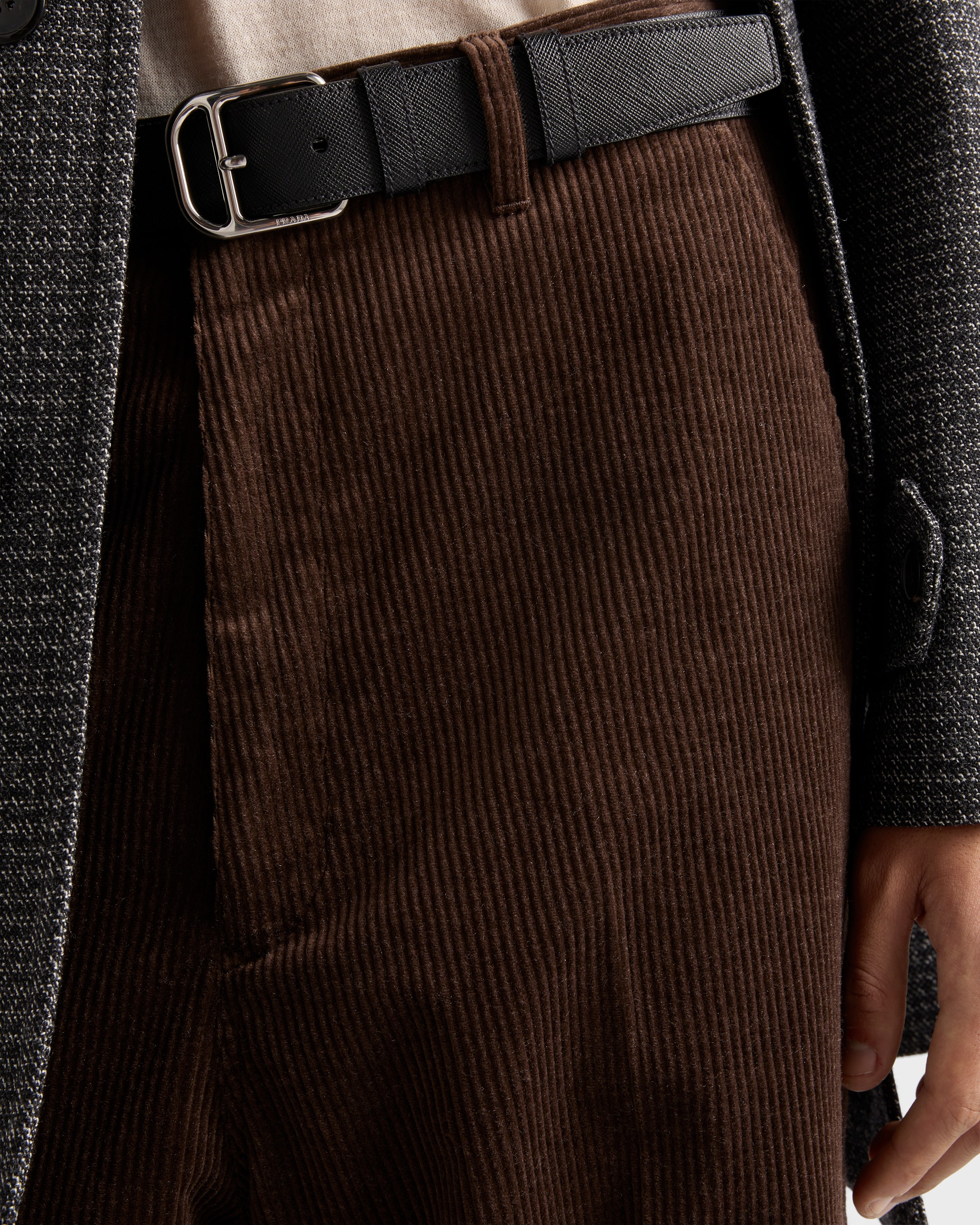Cashmere and cotton corduroy pants - 3