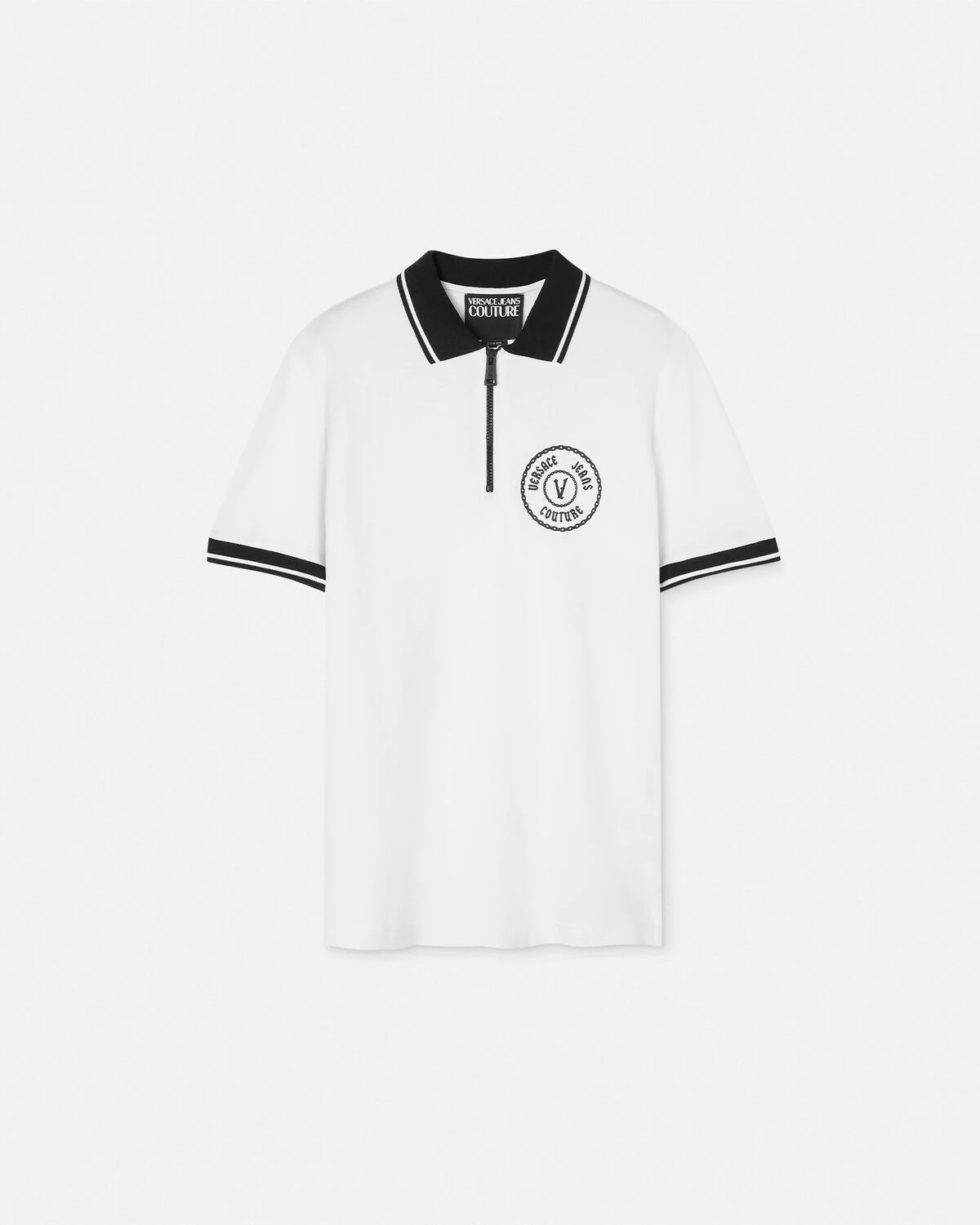 V-Emblem Slim-Fit Polo Shirt - 1