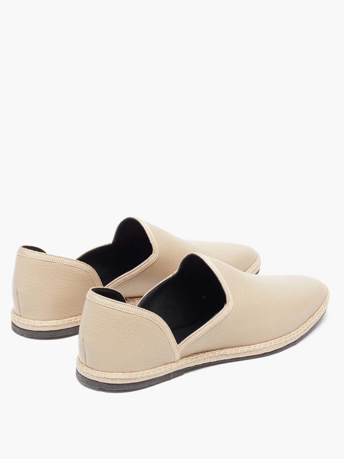 Friulane grained-leather slipper flats - 4