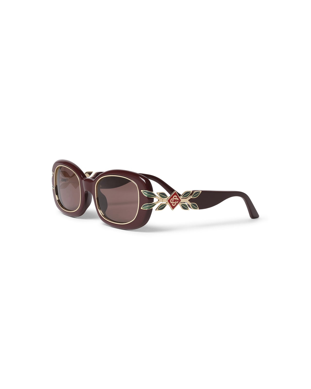 Acetate & Metal Oval Sunglasses - 2
