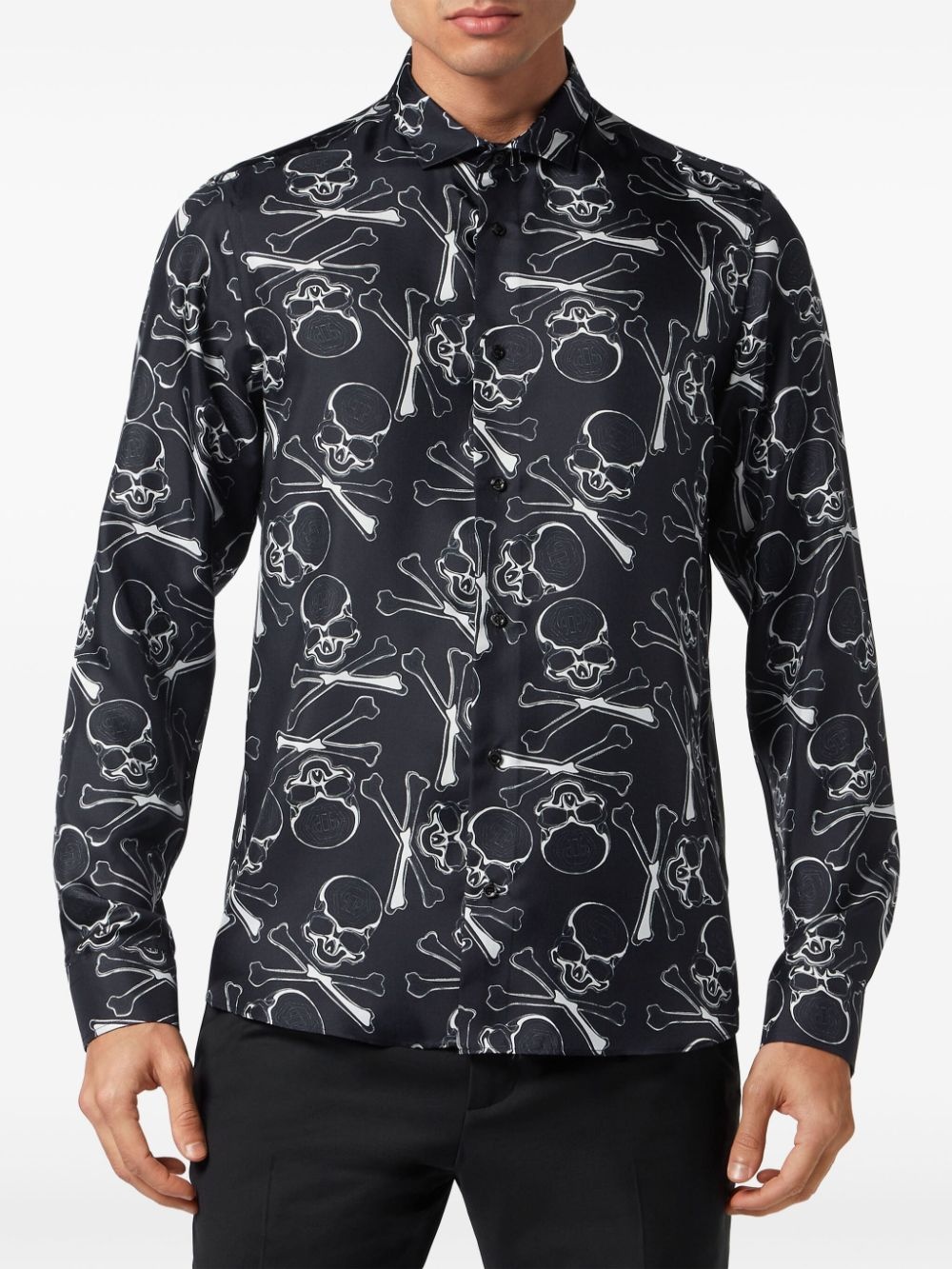 Skull&Bones silk shirt - 3