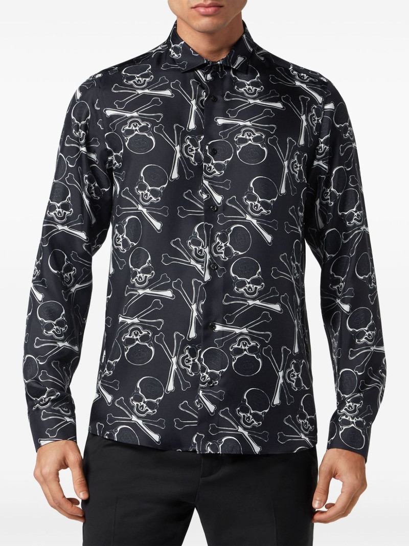 Skull&Bones silk shirt 3