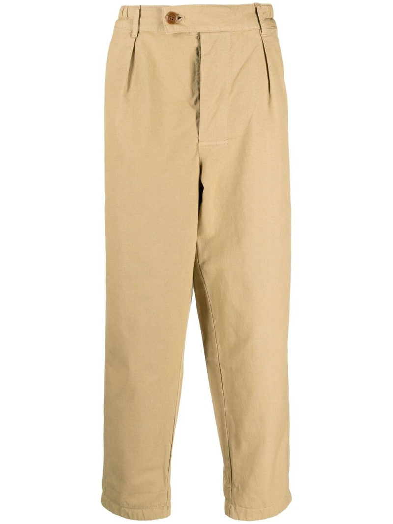 mid-rise straight-leg trousers 1